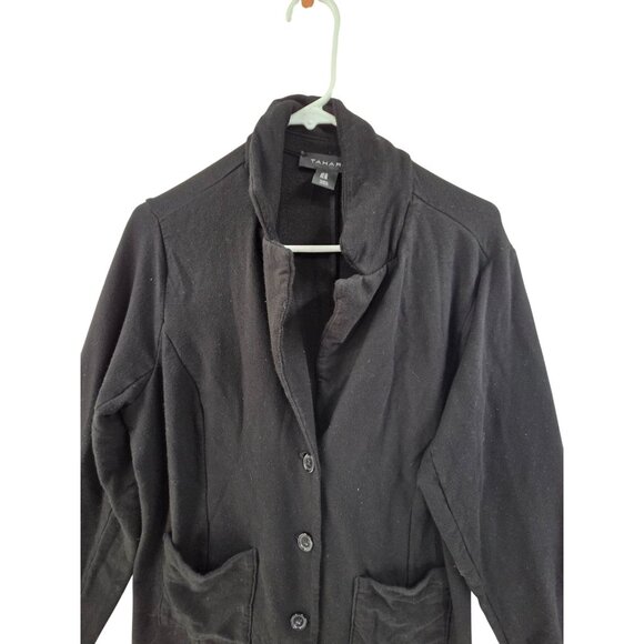 Tahari Women's Blazer  Lapel Collar Button Pockets Blazer Gray Size 1X Casual - Picture 3 of 6